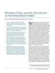 Monetary Policy and the Zero Bound on Nominal