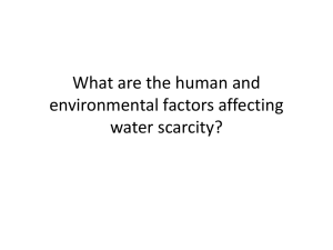 Water scarcity - Topping Geography