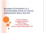 Buddhist Conversion as a Counter-Discourse to create Ambedkarite