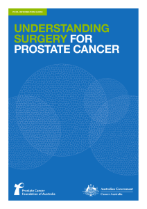 UNDERSTANDING SURGERY FOR PROSTATE CANCER