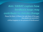 Aim: SWBAT explain how feedback loops may contribute to climate