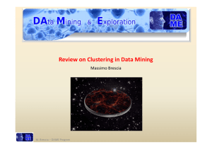 Review on Clustering in Data Mining