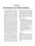 p53 Sequencing for Li-Fraumeni Syndrome