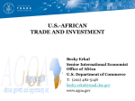 AGOA and U.S.- African Trade