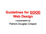 Principles of GOOD Web Design