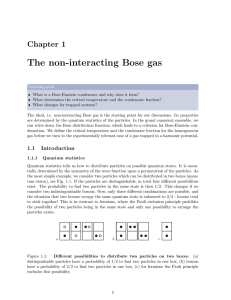 The non-interacting Bose gas