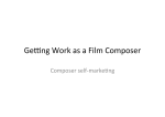 Getting Work as a Film Composer