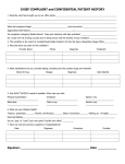 CHIEF COMPLAINT and CONFIDENTIAL PATIENT HISTORY