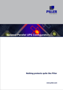 WP051 - Iso-Parallel UPS configuration