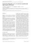 Fetal echocardiography at 1113 weeks by transabdominal