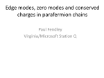 Edge modes, zero modes and conserved charges in parafermion