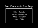 Four Decades in Four Days