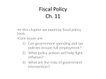Ch. 11 Fiscal Policy