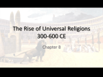 The Rise of Universal Religions 300