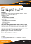 Electrical hazards associated with underground cables