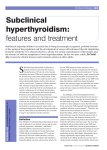 Subclinical hyperthyroidism: features and treatment