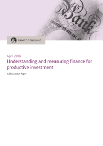 Understanding and measuring finance for productive investment