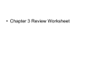 Review Worksheet Solutions