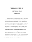 the many faces of political islam - Center for the Study of Islam and