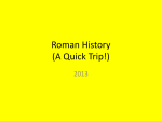 Quick Trip Through Roman History!