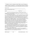 Drug Testing Consent Form - Extracurricular Activities