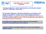 UNEP/MAP ECAP and H2020 Indicators The Ecological Objectives