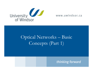 Optical Networks - Basic Concepts (Part 1) by Prof. Subir