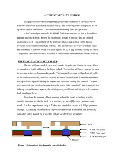 Thermally Activated Valves