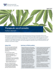 Therapeutic use of cannabis - Pharmaceutical Society of Australia