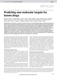 Predicting new molecular targets for known drugs