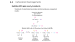 Carbocation Rearrangements