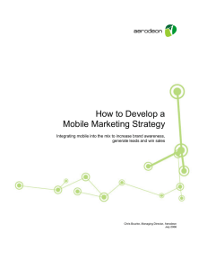 How to Develop a Mobile Marketing Strategy