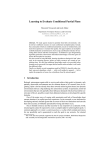 Learning to Evaluate Conditional Partial Plans