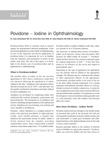 Povidone – Iodine in Ophthalmology