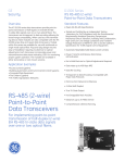 RS-485 (2-wire) Point-to-Point Data Transceivers