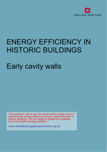 Early cavity walls