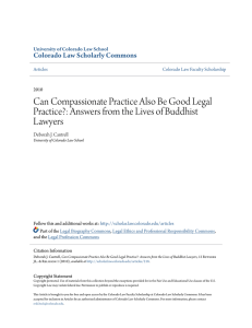 Can Compassionate Practice Also Be Good Legal Practice