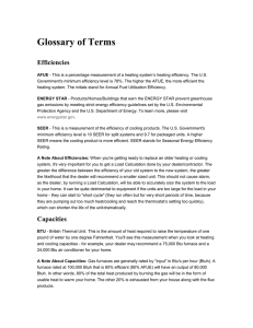 Glossary of Terms - NJR Home Services