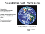 Aquatic Biomes, Part I – Marine Biomes