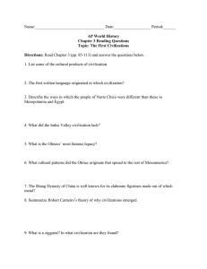 Chapter 3 Reading Questions - AP World History with Ms. Cona