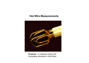 Hot Wire Measurements