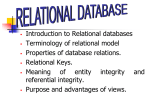 Relational Data structure