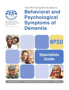Behavioral and Psychological Symptoms of Dementia