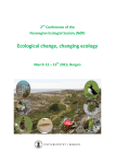Ecological change, changing ecology