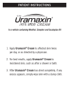 1. Apply Uramaxin® Cream to affected skin twice per day, or as