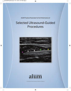 Selected Ultrasound-Guided Procedures