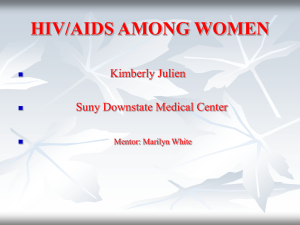 hiv/aids among women - Harlem Children Society