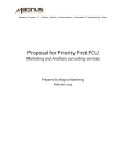 Marketing proposal for Priority First Credit Union