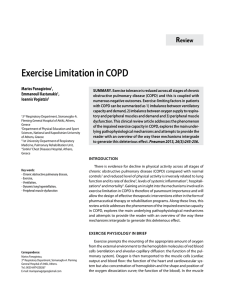 Exercise Limitation in COPD