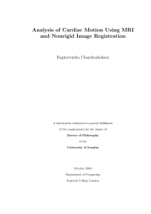 Analysis of Cardiac Motion Using MRI and Nonrigid Image